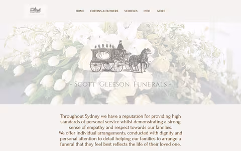 Scott Gleeson Funerals website