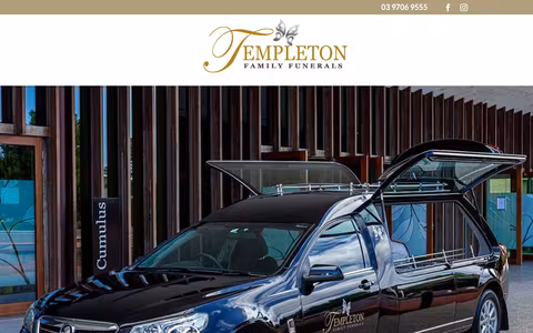 Templeton Family Funerals website