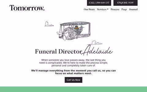 Tomorrow Funerals website