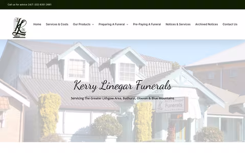 Kerry Linegar Funerals - Lithgow website