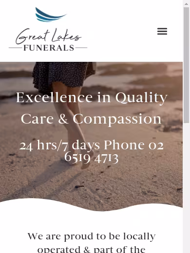Great Lakes Funerals website