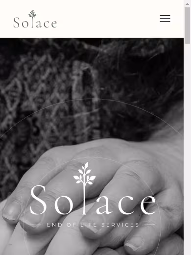 Solace End of Life Services website