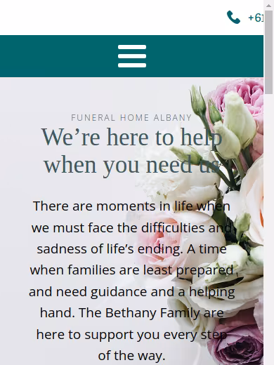Bethany Funeral Home website