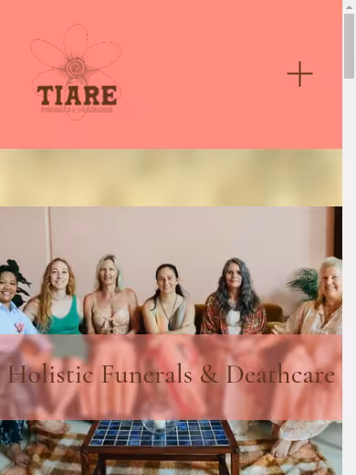 tiarefunerals website