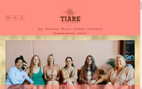 tiarefunerals website