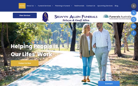 Selwyn Allen Funerals website