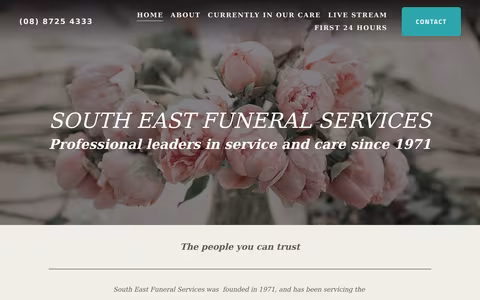 South East Funeral Services website