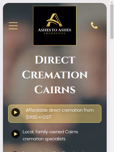 Ashes to Ashes Cremations website