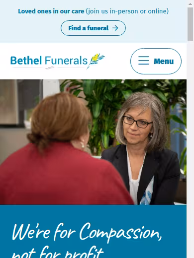 Bethel Funerals website
