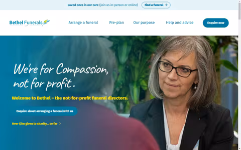 Bethel Funerals website