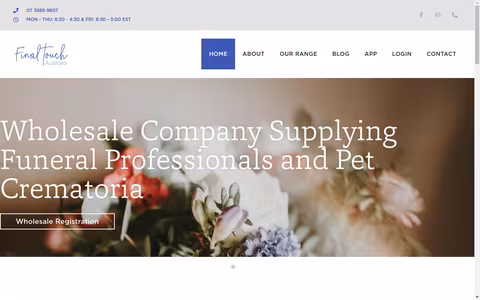 Final Touch Australia website