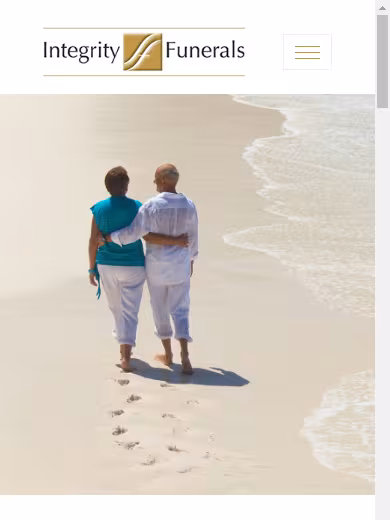 Integrity Funerals website