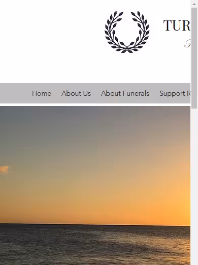 Turner Family Funerals website