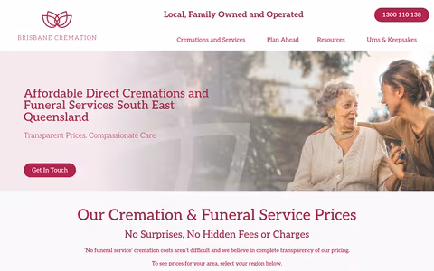 Brisbane Cremation website