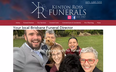 Kenton Ross Funerals website