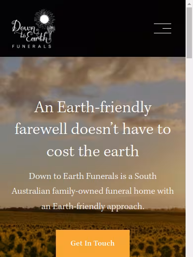 Down to Earth Funerals website