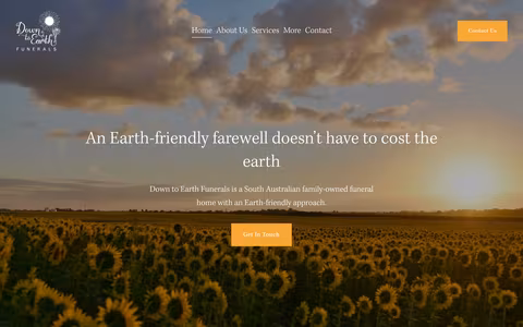 Down to Earth Funerals website