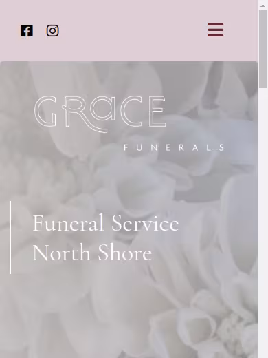 Grace Funerals - North Shore website