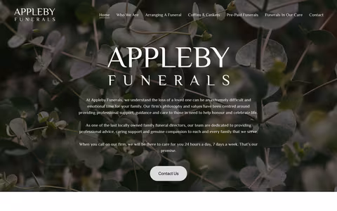 Appleby Funerals - Inglewood (Bendigo Office) website