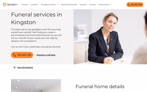 Tobin Brothers a Guardian Funeral Provider website