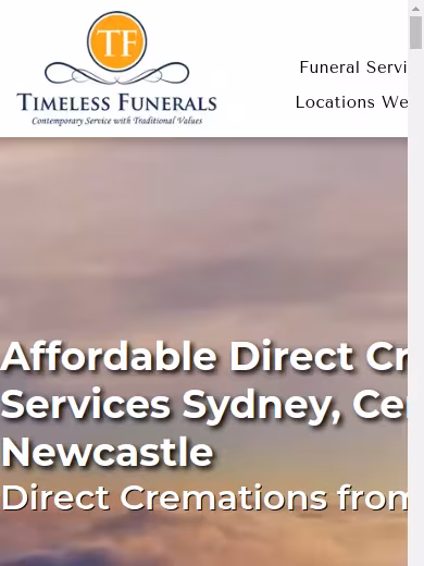 Timeless Funerals website