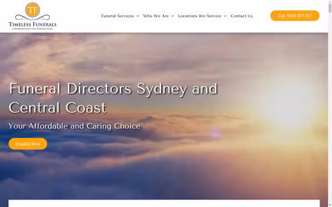 Timeless Funerals website
