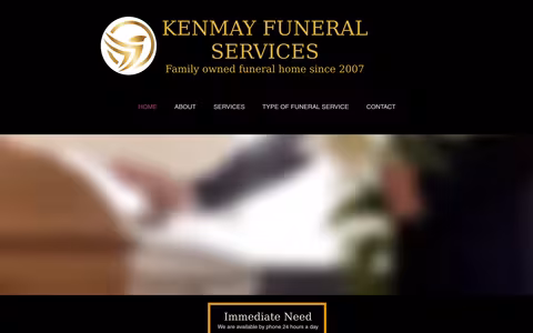 Kenmay Funeral Services website