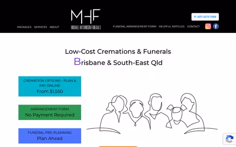 Murphy Funerals website