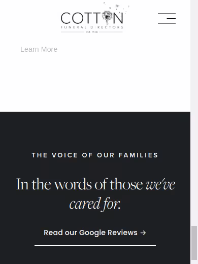 Robert J. Cotton Funeral Directors website