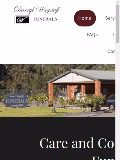 Darryl J. Wagstaff Funerals website