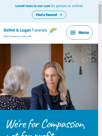 Logan Funerals website