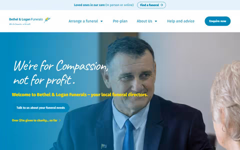 Logan Funerals website