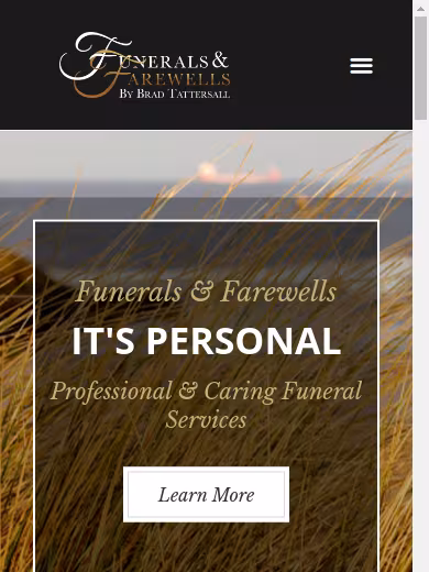 Funerals & Farewells website