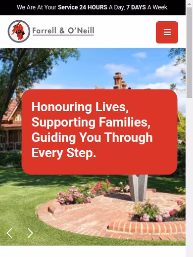 Farrell & O'Neill Funerals website