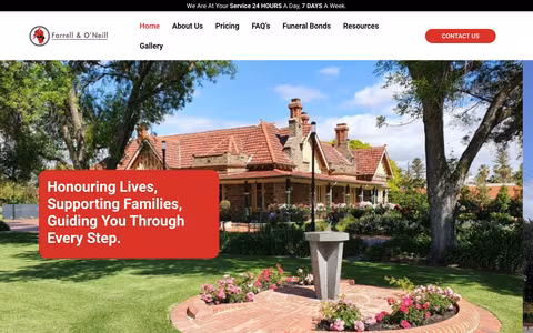 Farrell & O'Neill Funerals website
