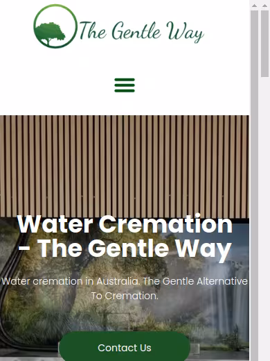 The Gentle Way | Water Cremation Australia website