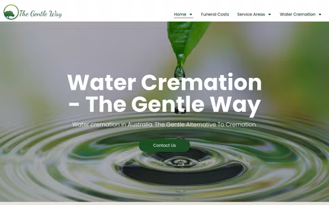 The Gentle Way | Water Cremation Australia website