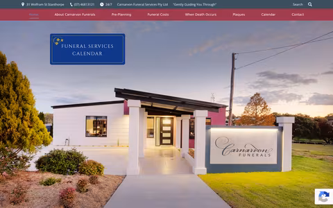 Carnarvon Funeral Services Pty Ltd website