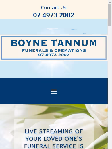 Boyne Tannum Funerals & Cremations website