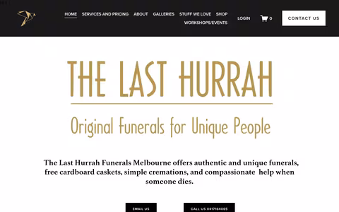 The Last Hurrah Funerals website